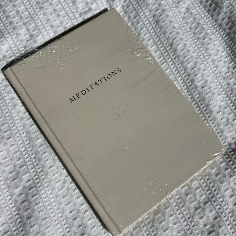 Meditations Hardcover Journal - Cream Cover